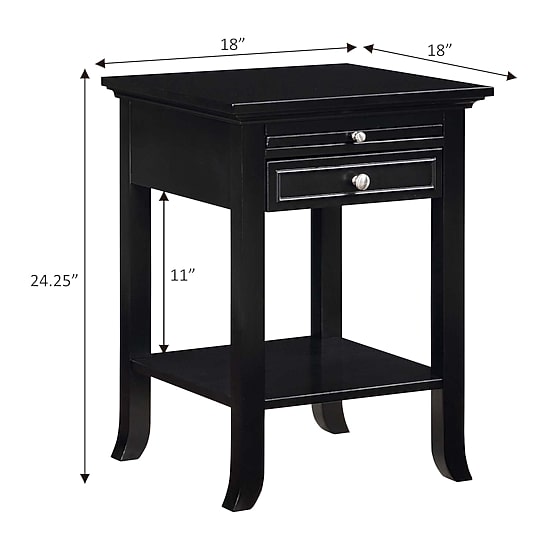 Convenience Concepts Logan 1-Drawer End Table