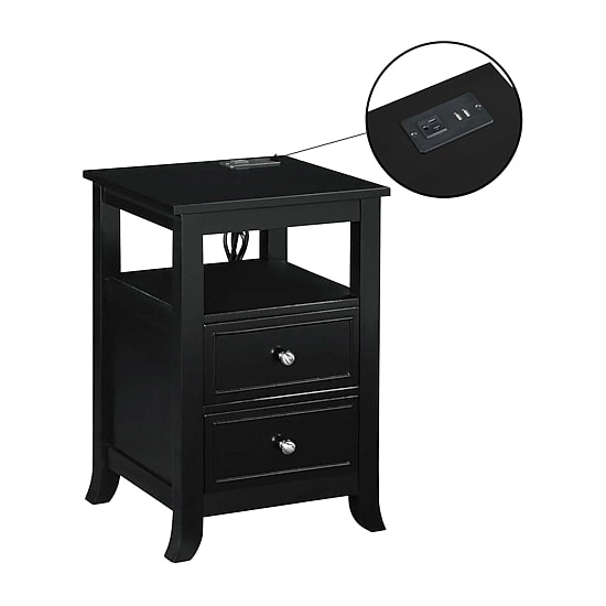 Convenience Concepts Melbourne 2-Drawer End Table