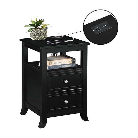 Convenience Concepts Melbourne 2-Drawer End Table