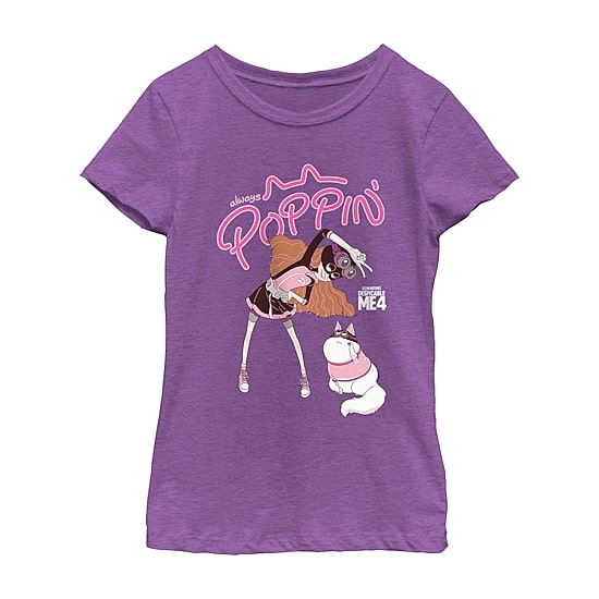 Little & Big Kid Girls Crew Neck Short Sleeve Minions T-Shirt