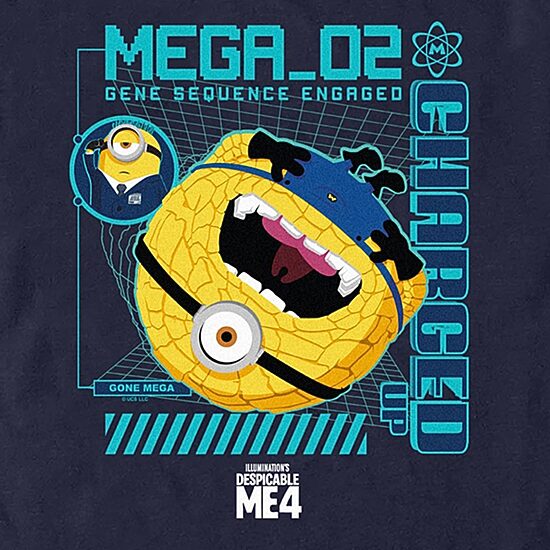 Mens Short Sleeve Despicable Me 4 Graphic T-Shirt