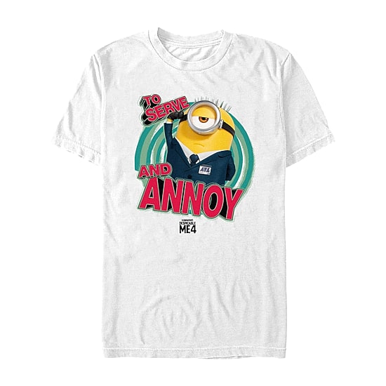 Mens Short Sleeve Despicable Me 4 Graphic T-Shirt