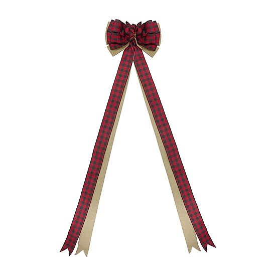 Northlight Plaid 16 Loop  Bow Ribbon