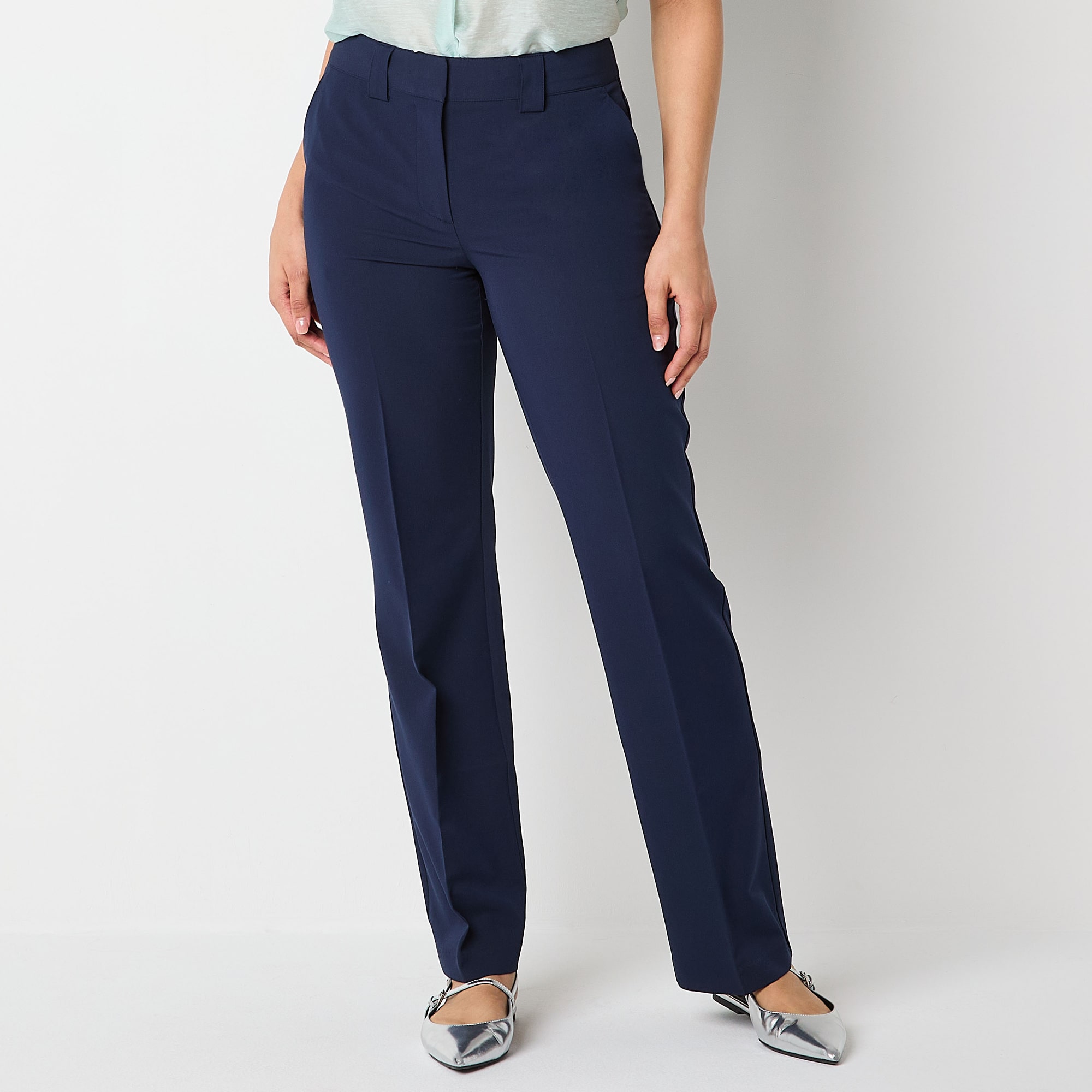 Worthington Tall Womens Modern Straight Trouser