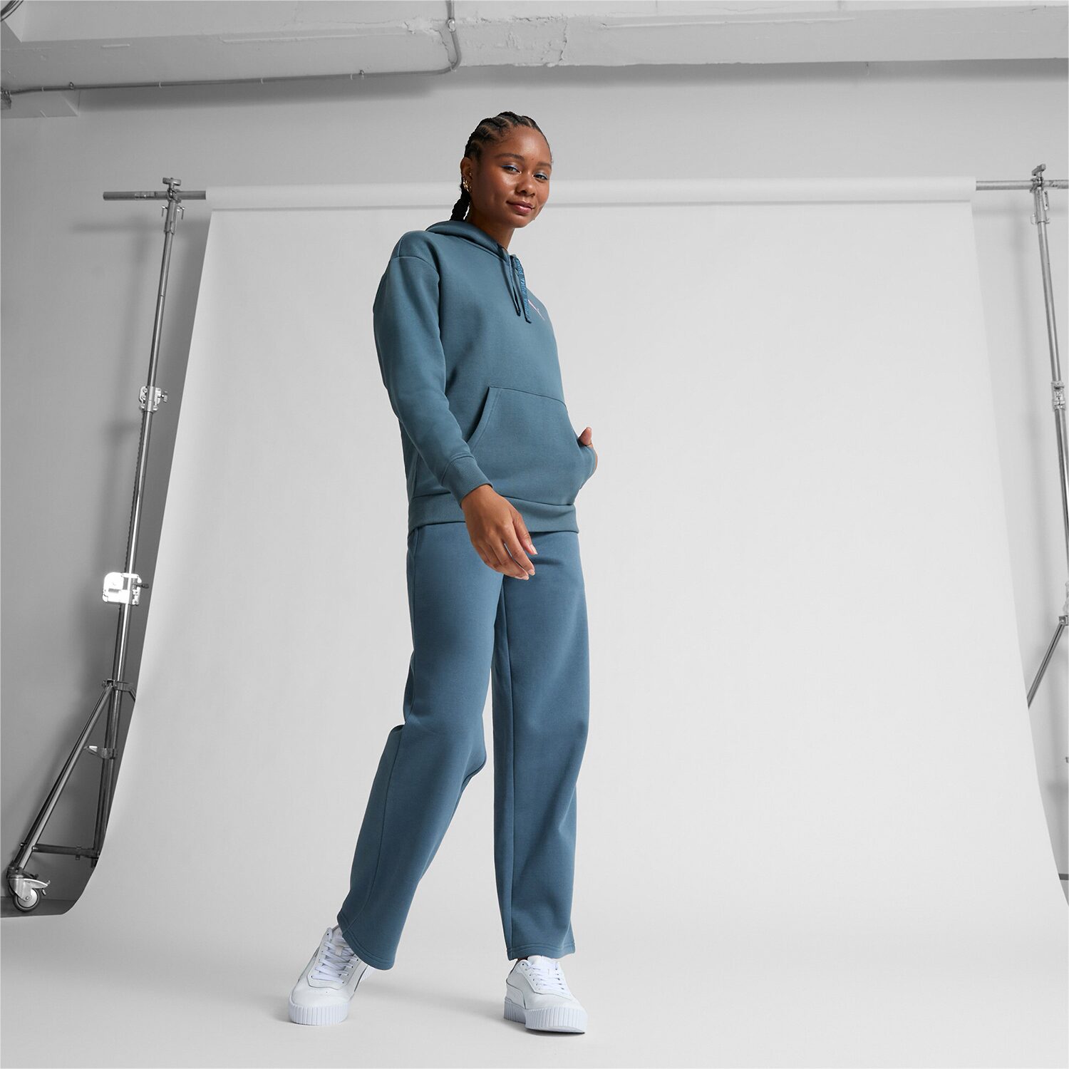 PUMA Womens All Dressed Up Fleece Hoodie