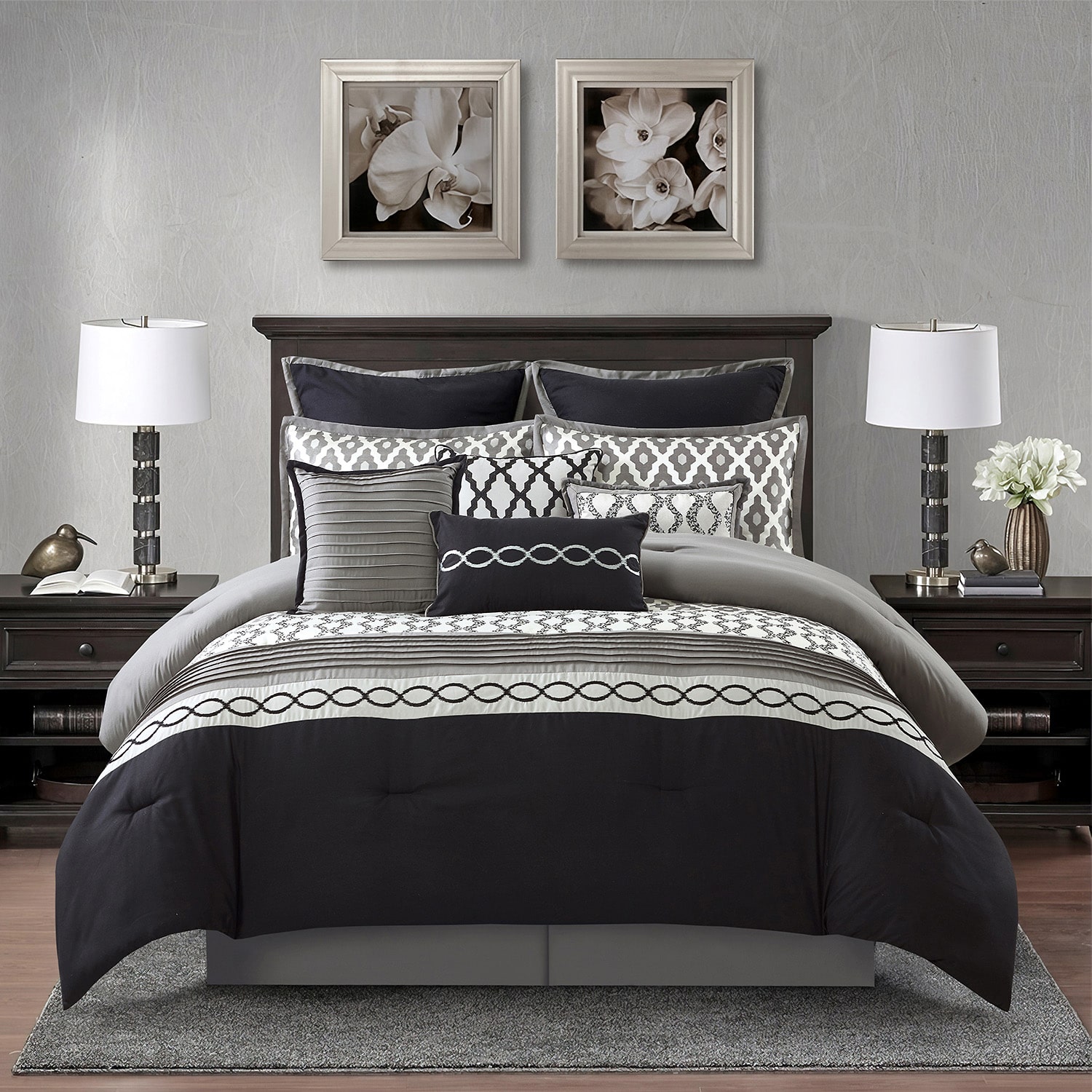 Stratford Park Kelvin 10pc Midweight Comforter Set