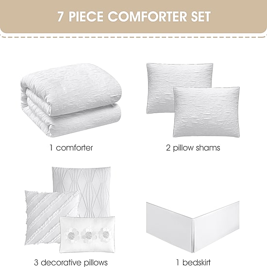 Stratford Park Fenna 7-pc. Lightweight Comforter Set