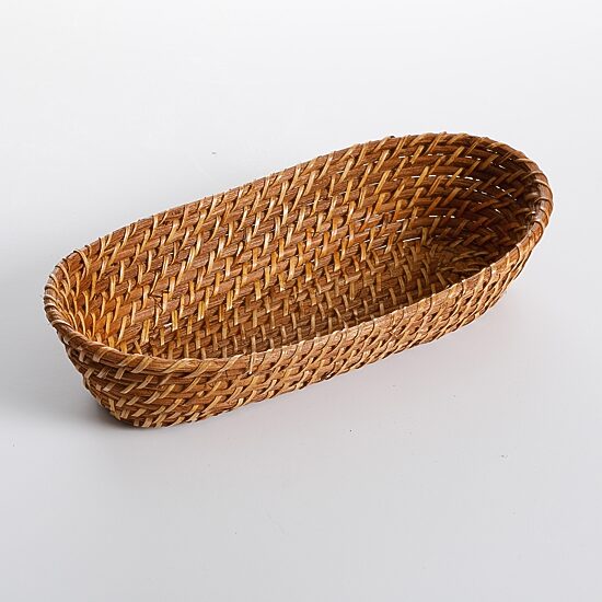 Martha Stewart Rattan Oval Bread Basket