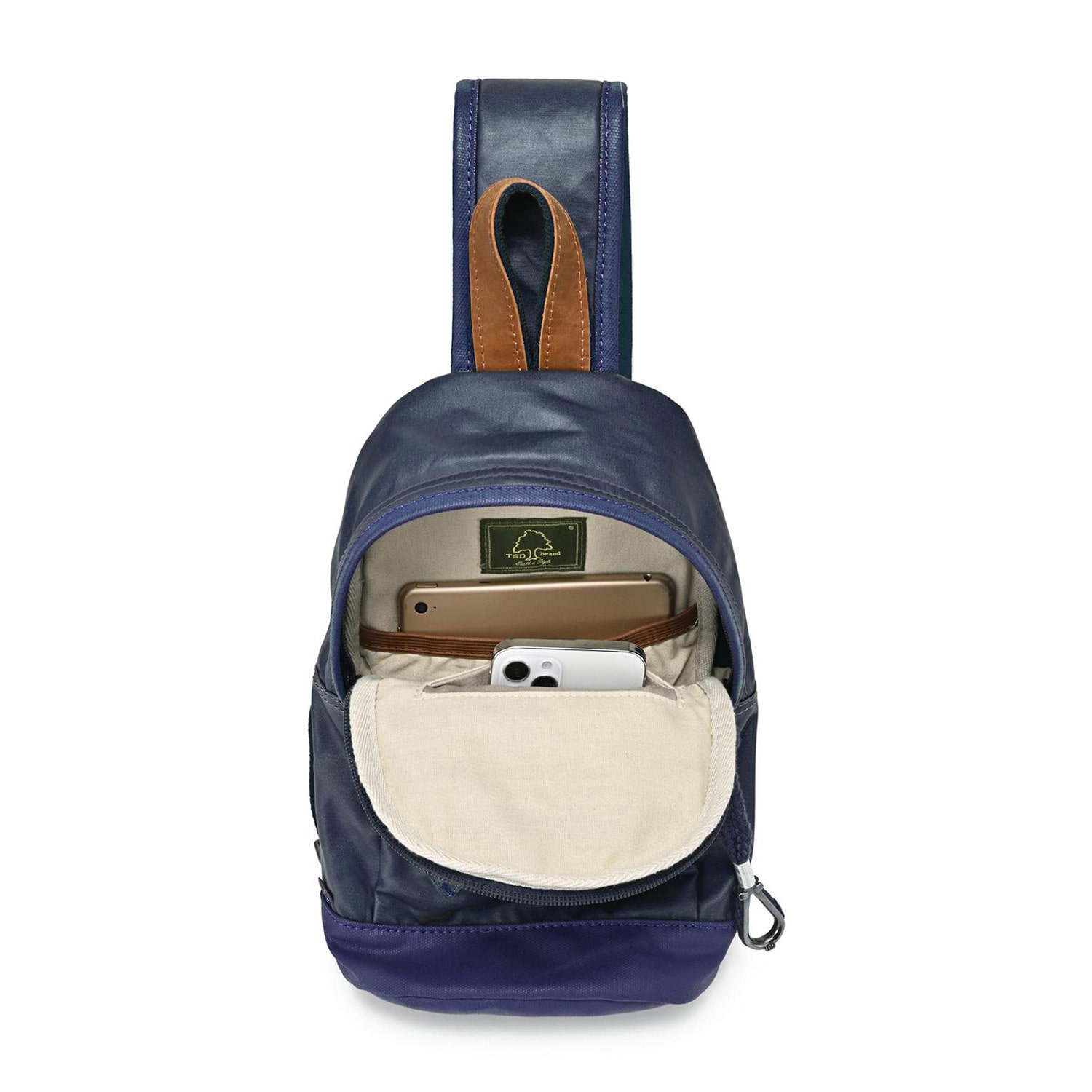 TSD Brand Urban Light Coated Canvas Sling Bag Unisex Adult Adjustable Straps Padded Straps Backpack