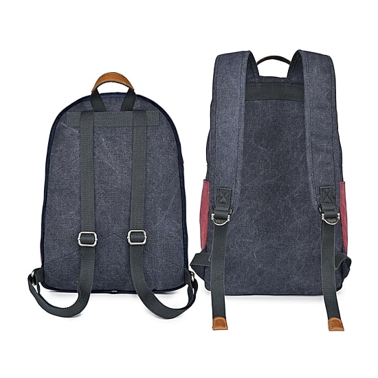 TSD Brand Trail Tree Double Canvas Laptop Backpack