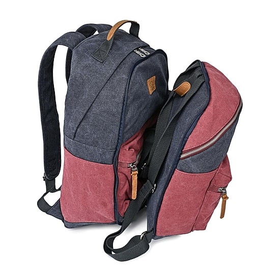 TSD Brand Trail Tree Double Canvas Laptop Backpack