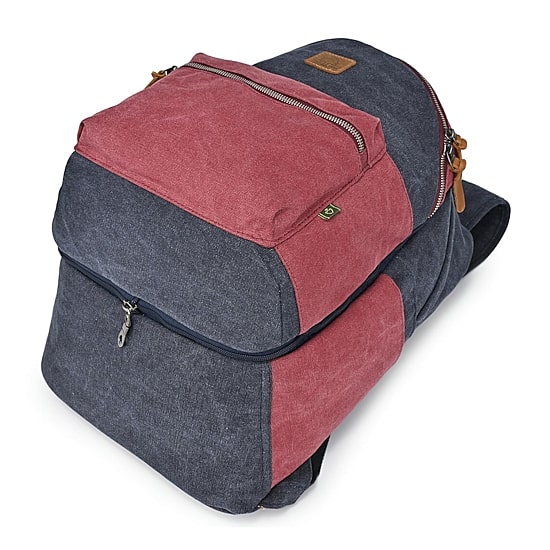 TSD Brand Trail Tree Double Canvas Laptop Backpack