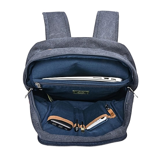 TSD Brand Trail Tree Double Canvas Laptop Backpack