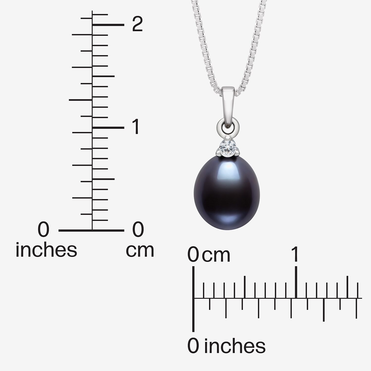 Cultured Freshwater Pearl Sterling Silver 18 Inch Pendant Necklace