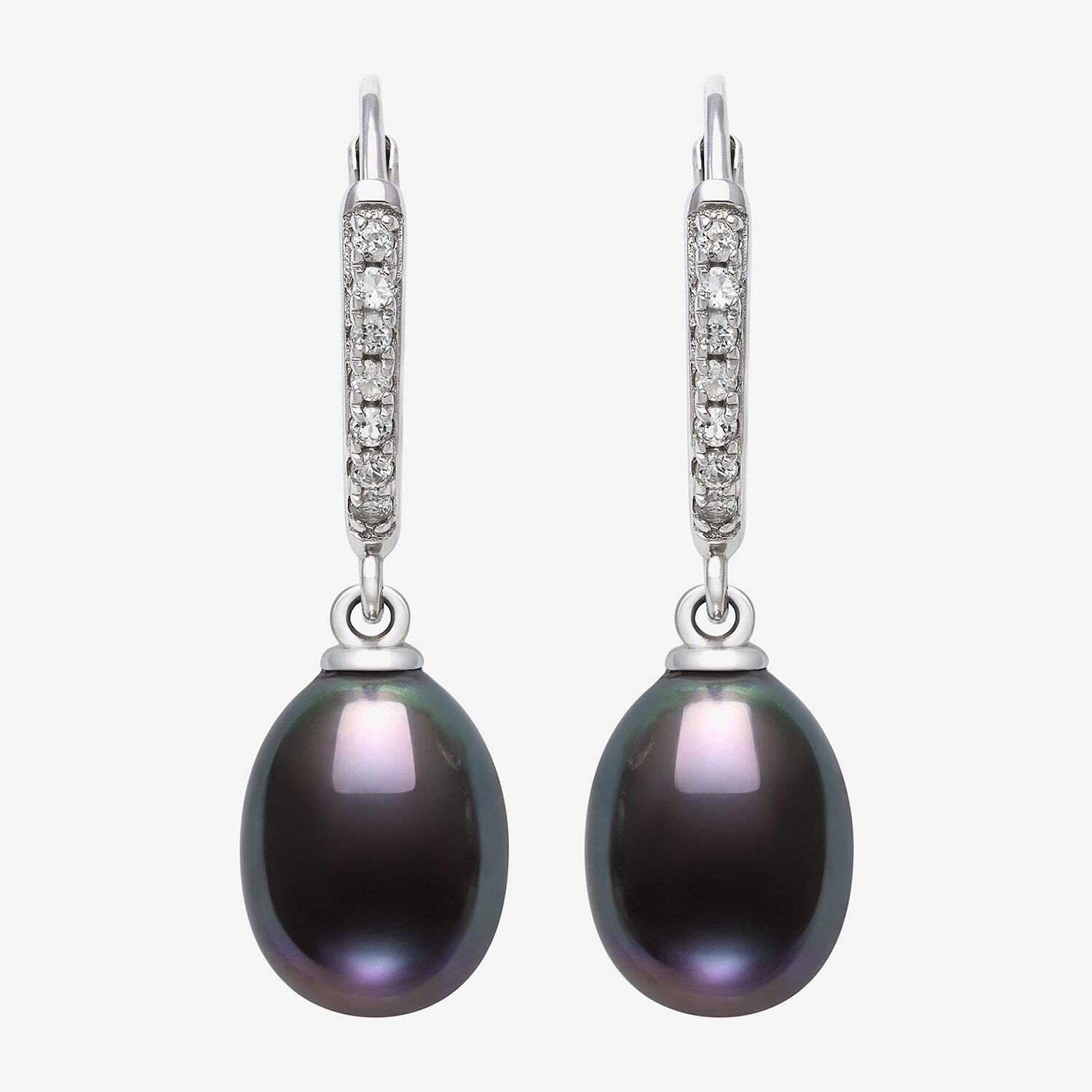 Cultured Freshwater Pearl Sterling Silver Drop Earrings