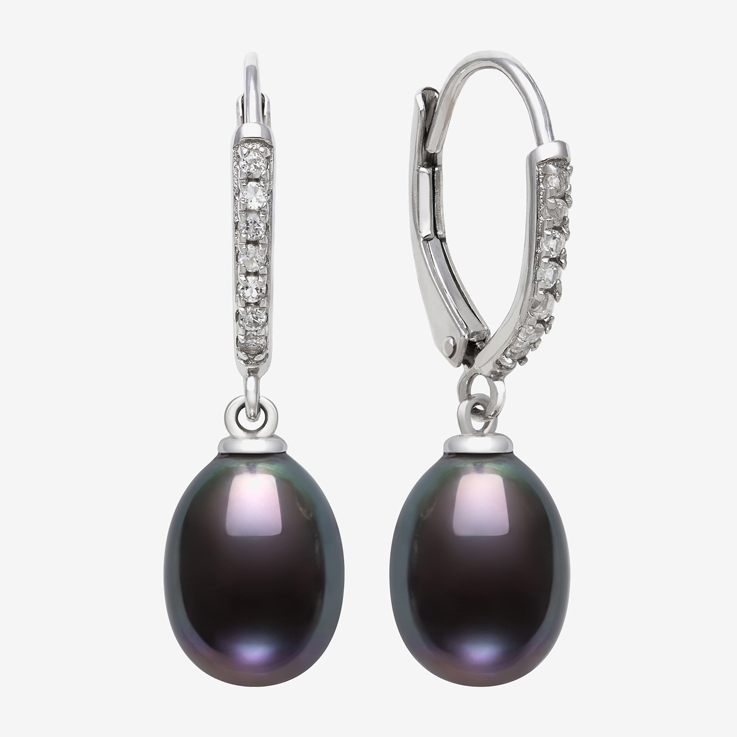 Cultured Freshwater Pearl Sterling Silver Drop Earrings