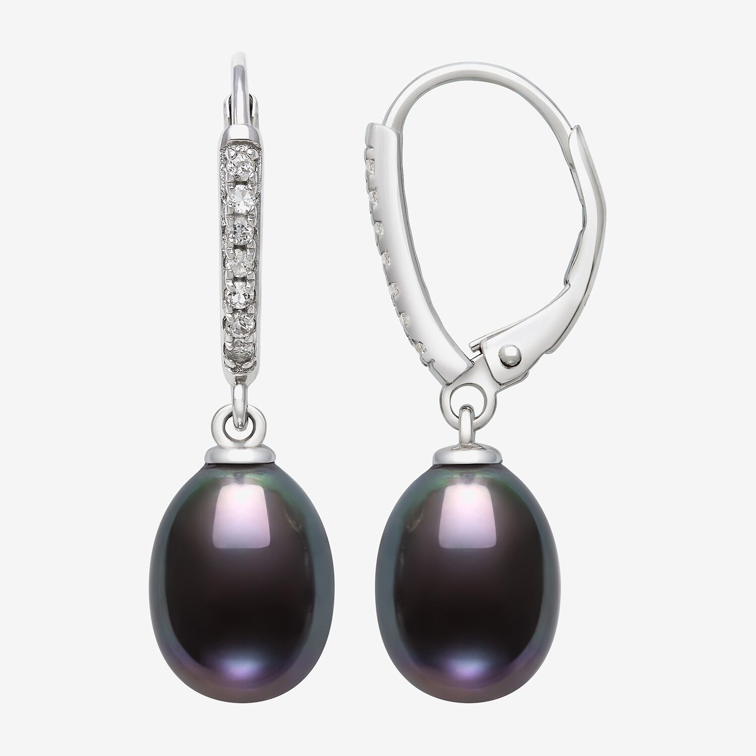 Cultured Freshwater Pearl Sterling Silver Drop Earrings