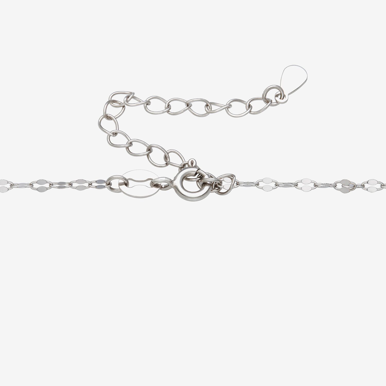 Yes, Please! Womens Genuine White Sterling Silver 18 Inch Pendant Necklace