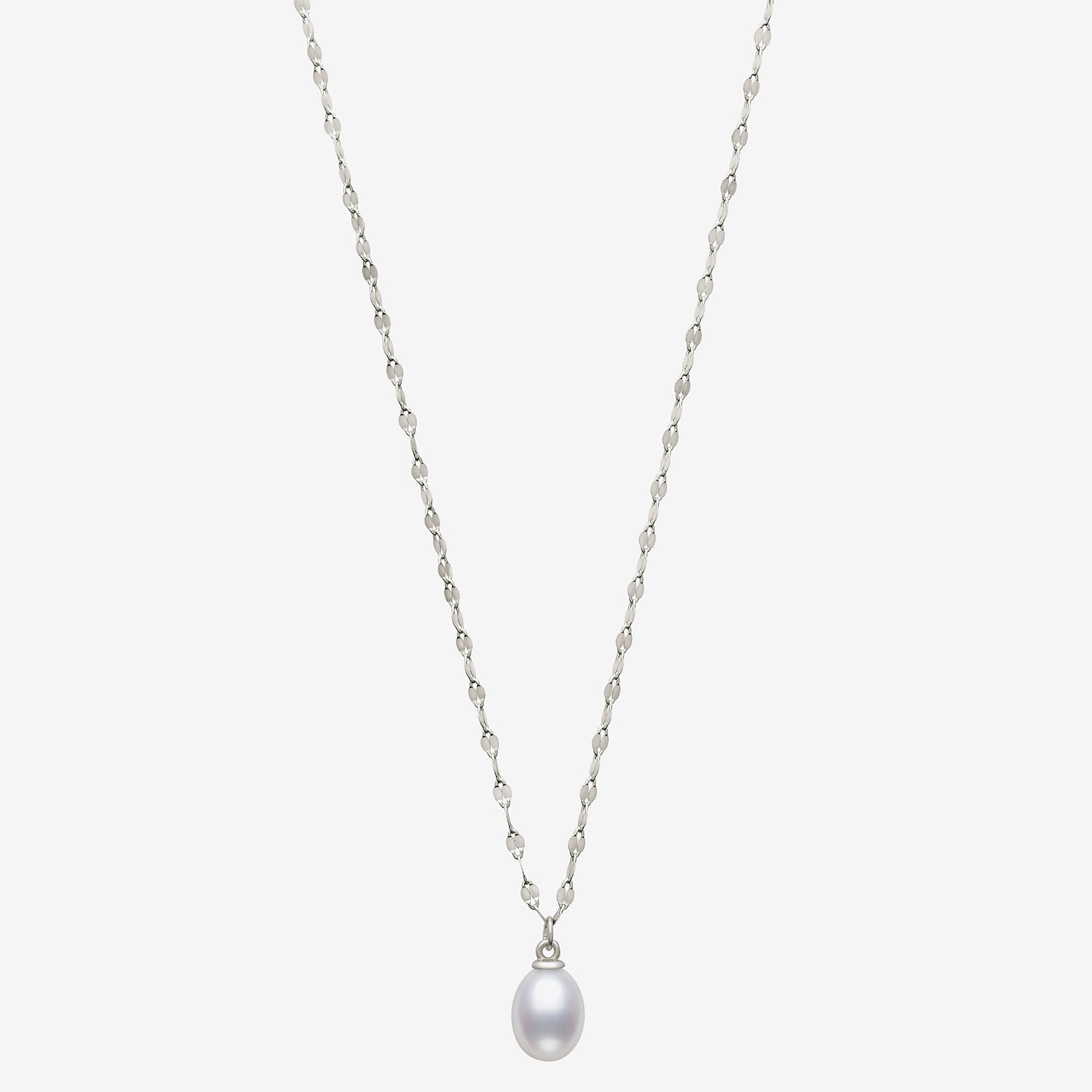 Yes, Please! Womens Genuine White Sterling Silver 18 Inch Pendant Necklace