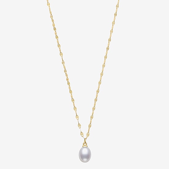 Yes, Please! Womens Genuine White Sterling Silver 18 Inch Pendant Necklace