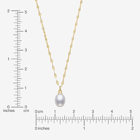 Yes, Please! Womens Genuine White Sterling Silver 18 Inch Pendant Necklace