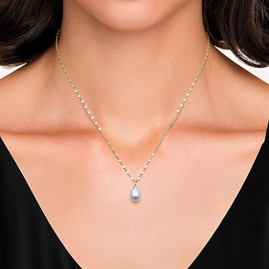 Yes, Please! Womens Genuine White Sterling Silver 18 Inch Pendant Necklace
