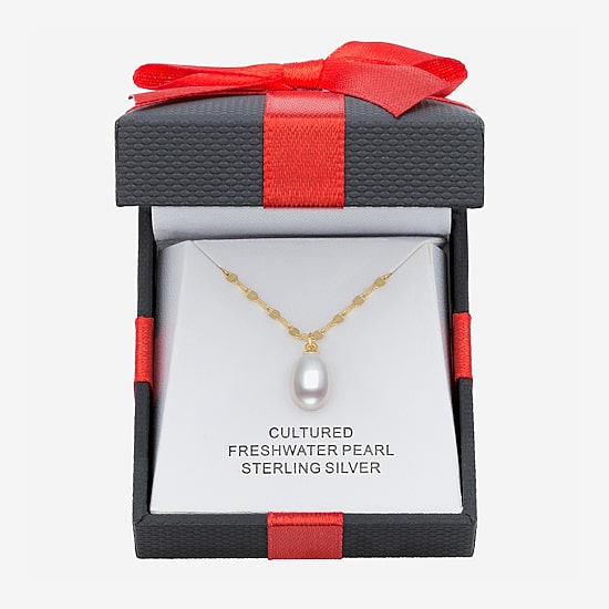 Yes, Please! Womens Genuine White Sterling Silver 18 Inch Pendant Necklace