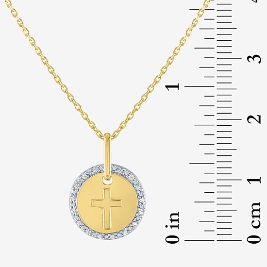 Yes, Please! Womens Lab Grown White Diamond Accent 14K Gold Over Silver 2-pc. Necklace Set
