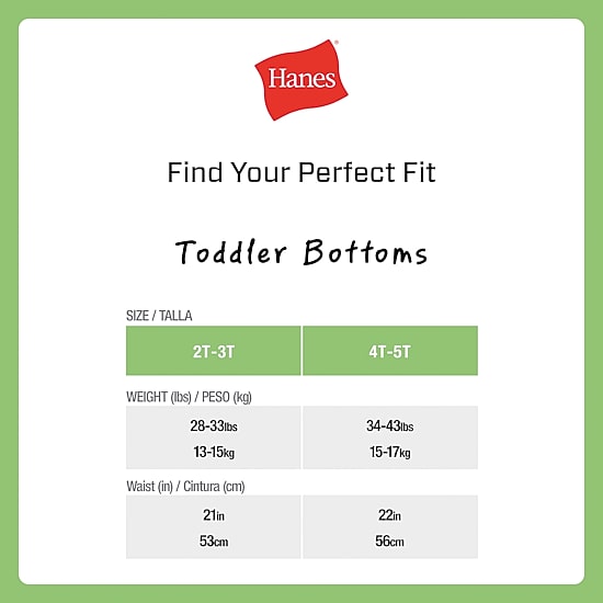 Hanes Potty Trainer Toddler Boys 6 Pack Boxer Briefs Tublbb