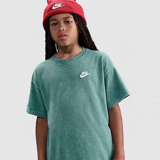 Nike Club Big Kid Unisex Crew Neck Short Sleeve Regular Fit Graphic T-Shirt