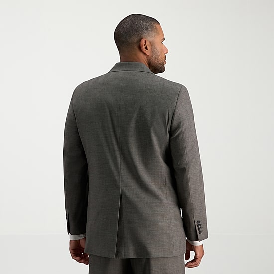 Haggar JMH Mens Classic Fit Plaid Suit Jacket