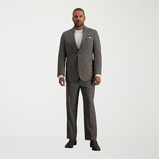 Haggar JMH Mens Classic Fit Plaid Suit Jacket