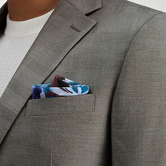 Haggar JMH Mens Classic Fit Plaid Suit Jacket