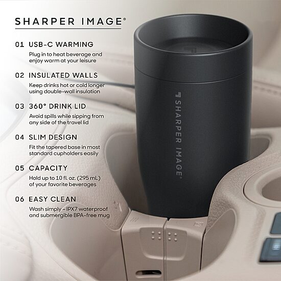 Sharper Image® Heated Travel Mug