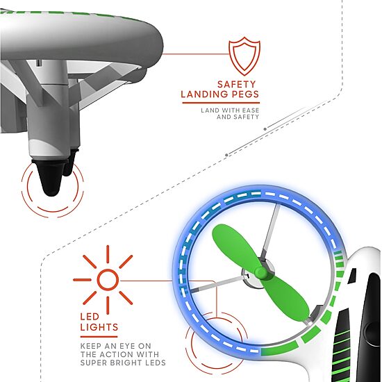 Sharper Image® Glow Up LED Mini Stunt Drone