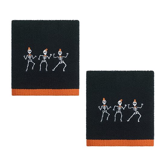 Avanti Skeletons 2 Pack Hand Towel
