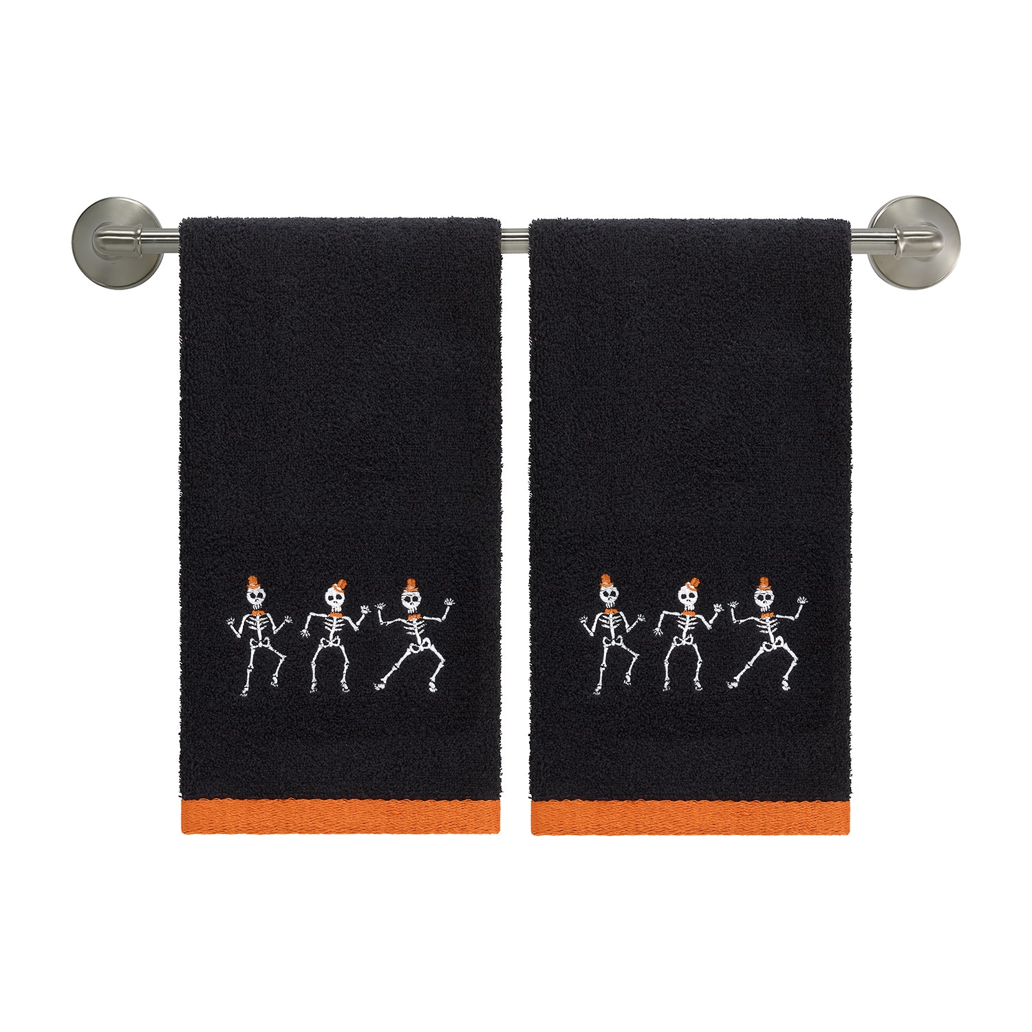 Avanti Skeletons 2 Pack Hand Towel