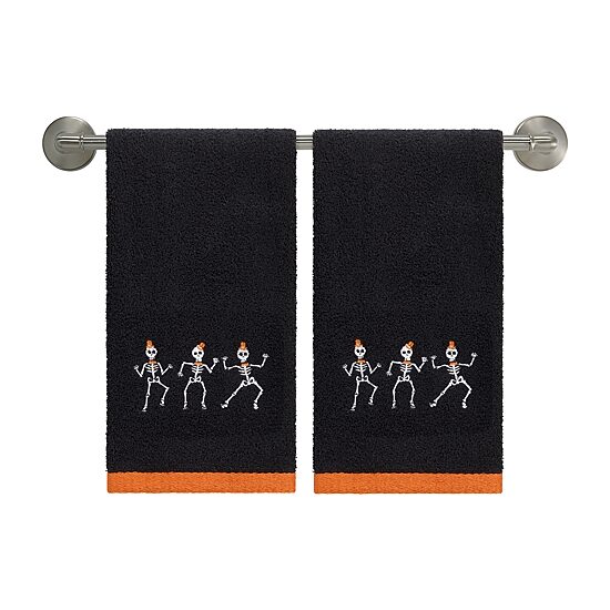 Avanti Skeletons 2 Pack Hand Towel