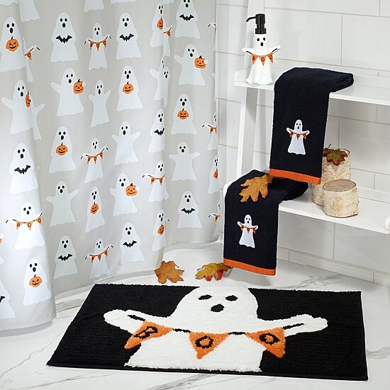 Avanti Ghost Boo Shower Curtain