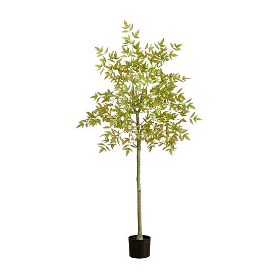 Nearly Natural 5ft Autumn Nandina Indoor Artificial Tree