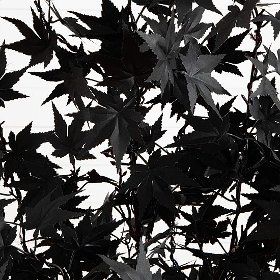 Nearly Natural 4ft Pre-Lit Black Maple Lighted Indoor Artificial Tree
