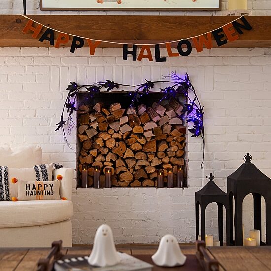 Nearly Natural Halloween Indoor Garland