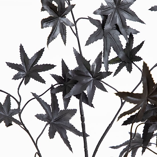 Nearly Natural 4ft Halloween Black Maple Indoor Artificial Tree