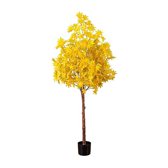 Nearly Natural 5ft Pre-Lit Autumn Maple Lighted Indoor Artificial Tree