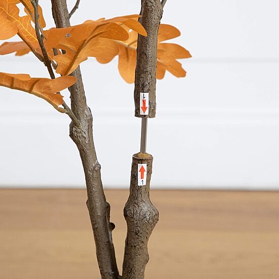 Nearly Natural 4ft Autumn Oak Indoor Artificial Tree