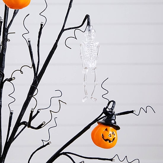 Nearly Natural 3ft Pre-Lit Halloween Pumpkins Lighted Indoor Artificial Tree