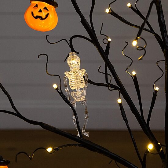 Nearly Natural 3ft Pre-Lit Halloween Pumpkins Lighted Indoor Artificial Tree