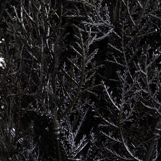Nearly Natural Halloween Black Cedar Indoor Outdoor Artificial Tree