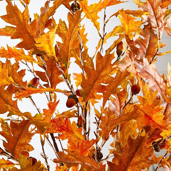 Nearly Natural 5ft Pre-Lit Autumn Maple Lighted Indoor Artificial Tree