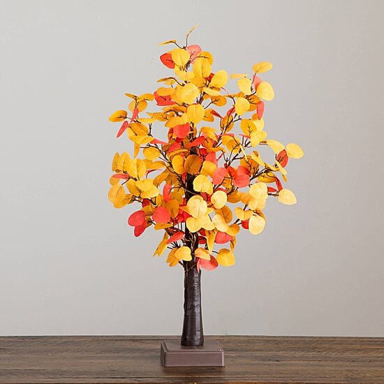 Nearly Natural 21" Pre-Lit Eucalyptus Lighted Indoor 3-pc. Artificial Tree